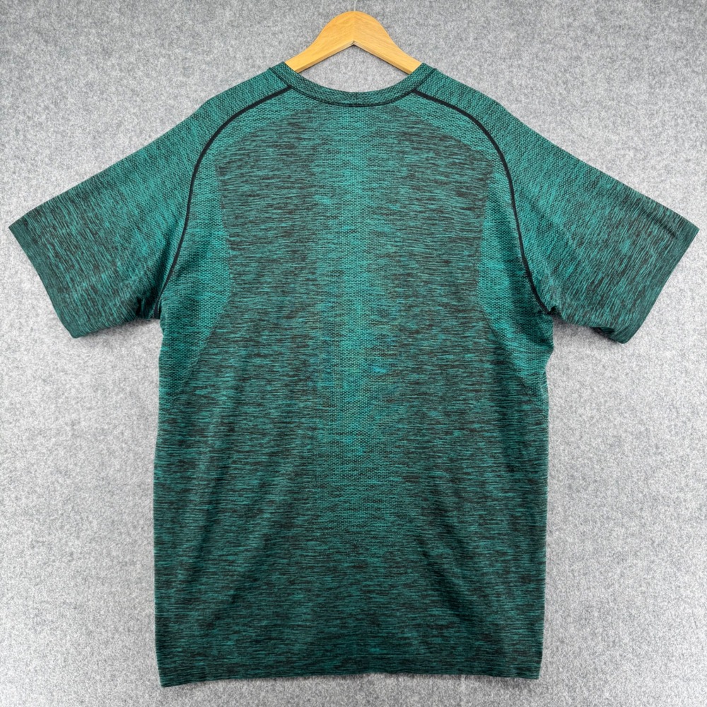 Lululemon Metal Vent Tech Shirt Mens XL Teal Black Space Dye Short Sleeve - Picture 3 of 7